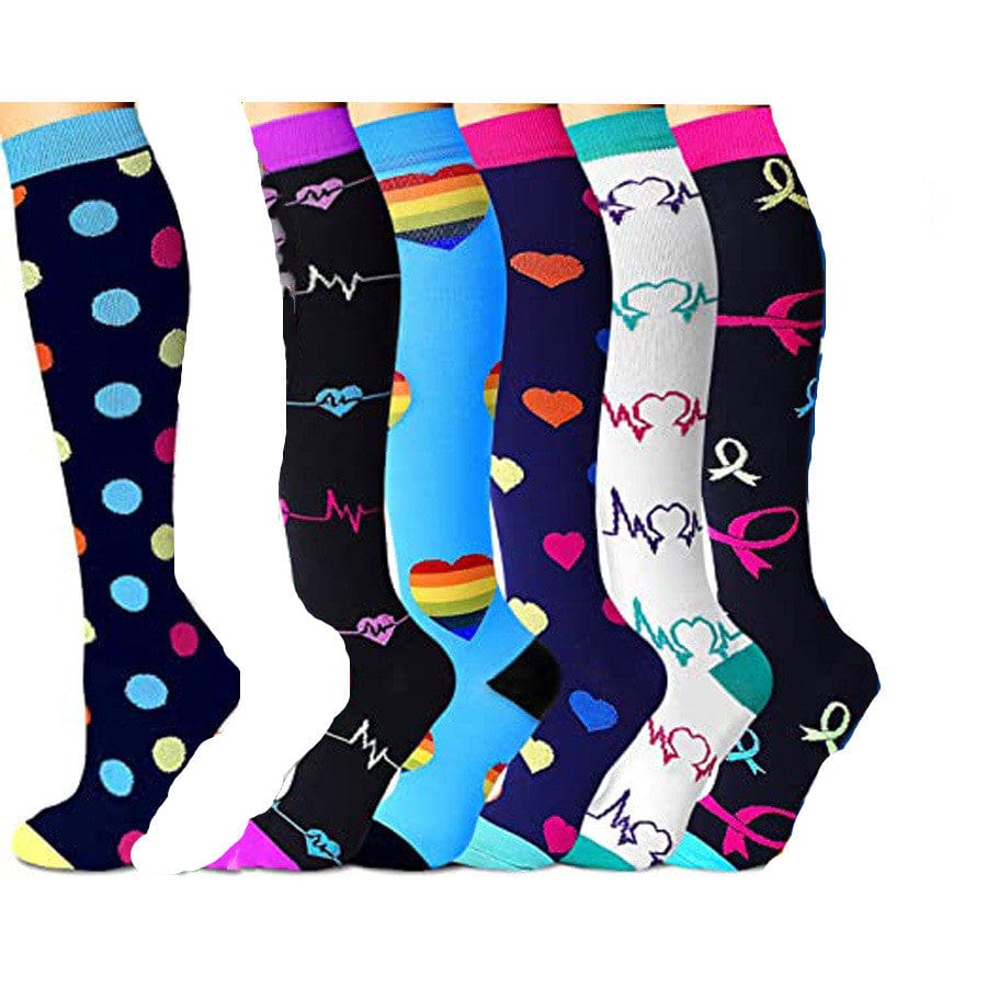eszy2find  Share | Wishlist | Report Ladies ru 6color set / S M Ladies running stretch compression sports socks