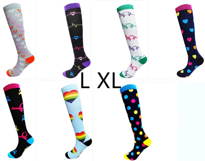 eszy2find  Share | Wishlist | Report Ladies ru 7 color set / L XL Ladies running stretch compression sports socks