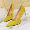 eszy2find shoes Yellow / 37 Slim high heels in nightclubs