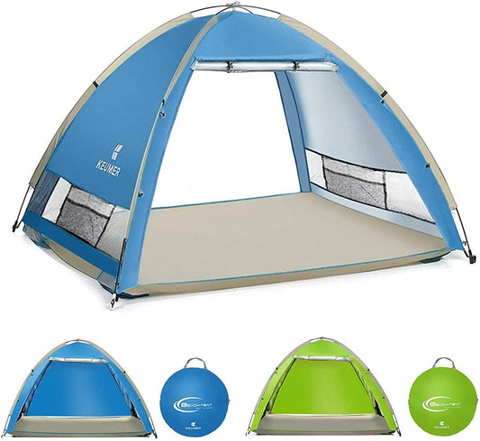 eszy2find tent Dark Blue 4-5 Persons Automatic Camping Tent UPF 50  Anti UV Beach Tent Sun Shade Canopy Outdoor Travel Fishing
