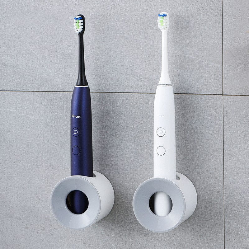 eszy2find tooth brush holder 1PC Punch-free Toothbrush Holder Wall-mounted Suction Wall Storage