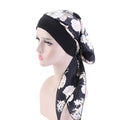 ezy2find 0 17 / China 2020 fashion printed flowers women inner hijabs cap muslim head scarf turban bonnet ready to wear ladies wrap under hijab caps