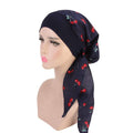 ezy2find 0 45 / China 2020 fashion printed flowers women inner hijabs cap muslim head scarf turban bonnet ready to wear ladies wrap under hijab caps