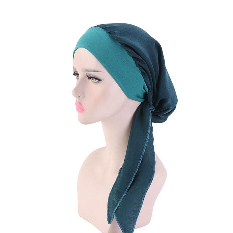 ezy2find 0 7 / China 2020 fashion printed flowers women inner hijabs cap muslim head scarf turban bonnet ready to wear ladies wrap under hijab caps