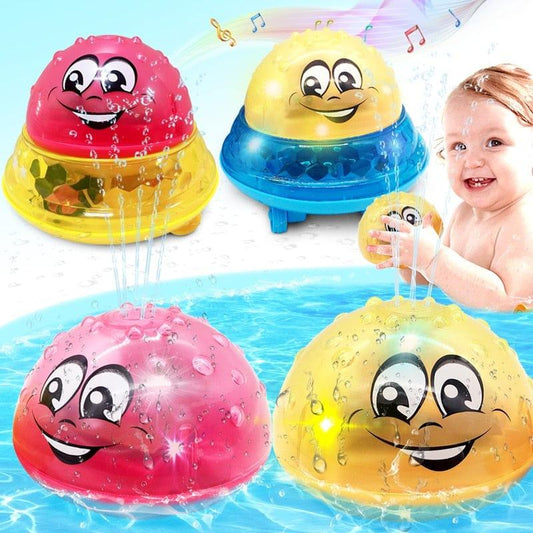 ezy2find 0 Bath Toys Spray Water Light Rotate with Shower Pool Kids Toys for Children Toddler Swimming Party Bathroom LED Light Toys Gift
