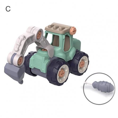 ezy2find 0 C Creative Minuature Truck Loading Unloading Plastic DIY Truck ToyAssembly Engineering Car Set Kids Educational Toy For Boy  Gifts