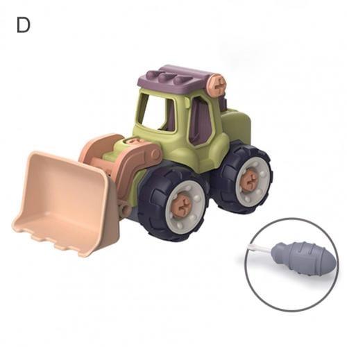 ezy2find 0 D Creative Minuature Truck Loading Unloading Plastic DIY Truck ToyAssembly Engineering Car Set Kids Educational Toy For Boy  Gifts