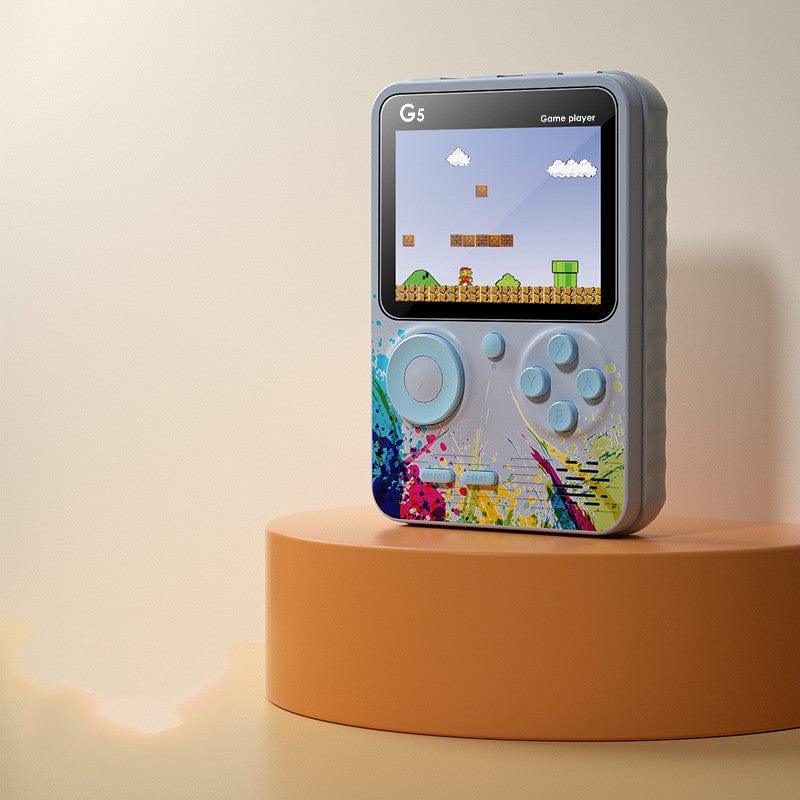 ezy2find 0 DarkBlue / 2pcs Macaron Handheld Game Console Contra Mini Arcade