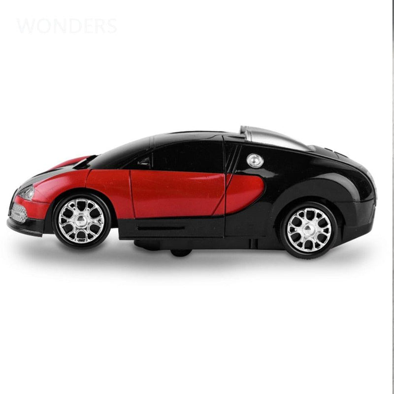 ezy2find 0 Electronic Deformation Music Car Toys Cool Light Transformer Robot Car Toys Univeral Wheel Glowing Kids Children Gift