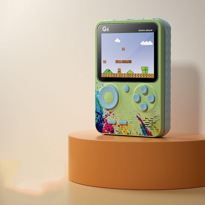 ezy2find 0 Green / 2pcs Macaron Handheld Game Console Contra Mini Arcade