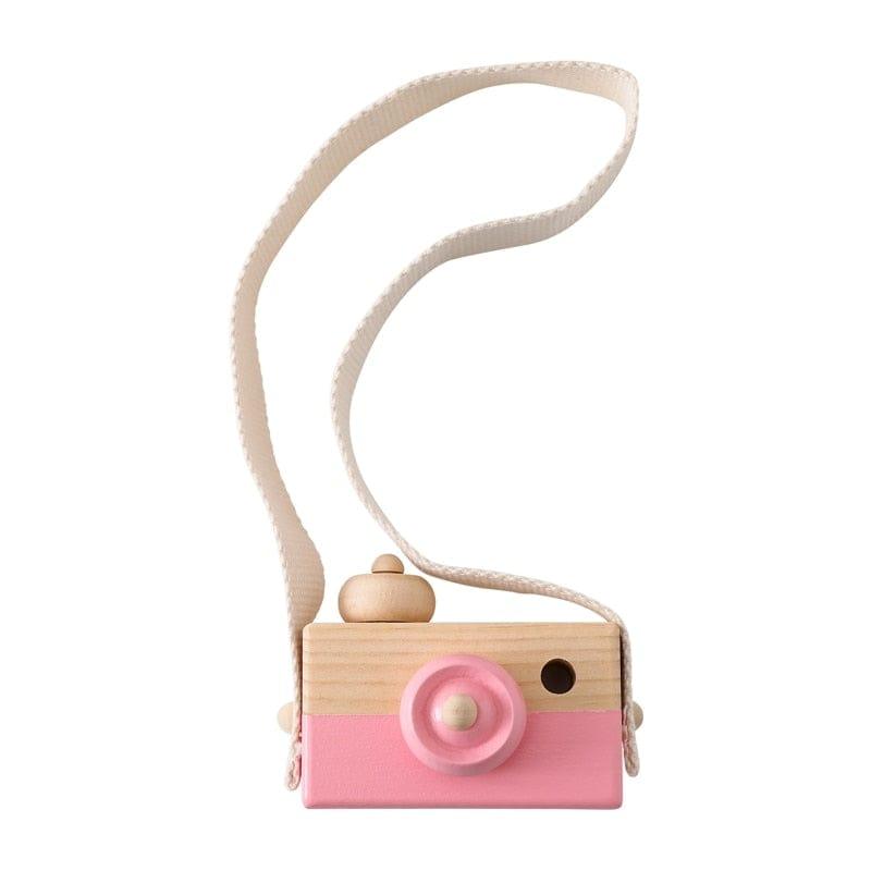 ezy2find 0 pink camera Let&#39;s Make 1pc Wooden Baby Toys Fashion Camera Pendant Montessori Toys For Children Wooden DIY Presents Nursing Gift Baby Block