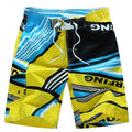 ezy2find 1521 yellow / M New Men&#39;s Beachwear Cool Board Shorts Quick Dry Watersport Swim Trunks Summer Beach Shorts M - 6XL Extra Large 10+ colors