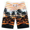 ezy2find 1525 orange / M Men&#39;s Surf Board Shorts Surfing Beach Trunks Swimming Wear Bermudas Masculina Swimwear Plus Size 4XL 5XL 6XL