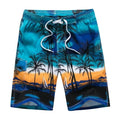 ezy2find 1701 blue / M New Men&#39;s Beachwear Cool Board Shorts Quick Dry Watersport Swim Trunks Summer Beach Shorts M - 6XL Extra Large 10+ colors
