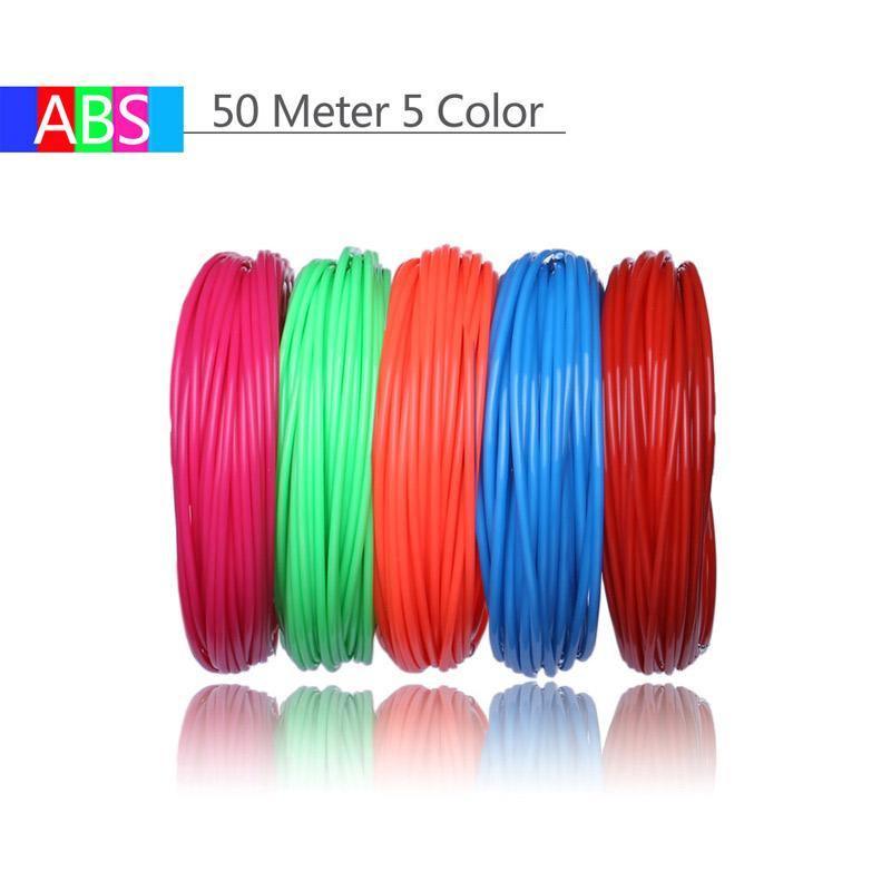 ezy2find 3D Pens 50m 5color ABS Special ABS consumables for 3D printing pen