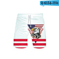ezy2find 3d-st60 / XXS Skull Eagle USA Flag 3D Board Shorts Trunks Summer New Quick Dry Beach Swiming Shorts Men Hip Hop Short Pants Beach clothes