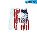 ezy2find 3d-st61 / XS Skull Eagle USA Flag 3D Board Shorts Trunks Summer New Quick Dry Beach Swiming Shorts Men Hip Hop Short Pants Beach clothes