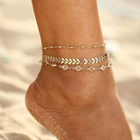 ezy2find anklet Eternity Solstice Multi-Layer Anklet Eternity Solstice Multi-Layer Anklet