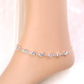 ezy2find anklet silvery ohemian Crystal Anklet