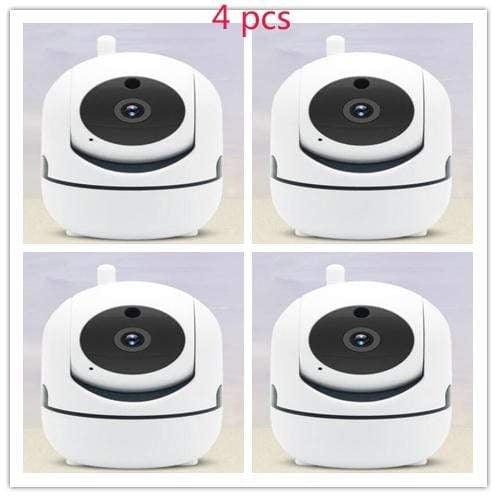 ezy2find Auto Tracking Camera US Plug White 4 pcs / 1080P US 1080P Home Security Surveillance  Auto Tracking Camera US Plug