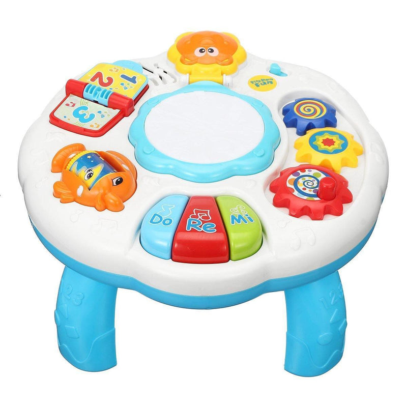 ezy2find Baby Activity Learning Table Game Playing Toys white Educational Piano Pat Drum Musical Baby Activity Learning Table Game Playing Toys