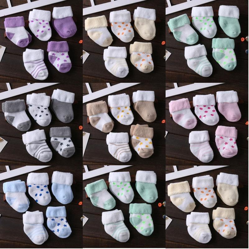ezy2find baby booties 5 Pair/lot new cotton thick baby toddler socks autumn and winter warm baby foot sock