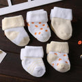 ezy2find baby booties Yellow 5 Pair / 0-4 months 5 Pair/lot new cotton thick baby toddler socks autumn and winter warm baby foot sock