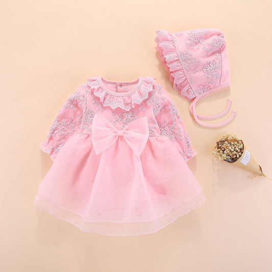 ezy2find baby clothing Pink / 60 Spring and autumn clothes baby dress
