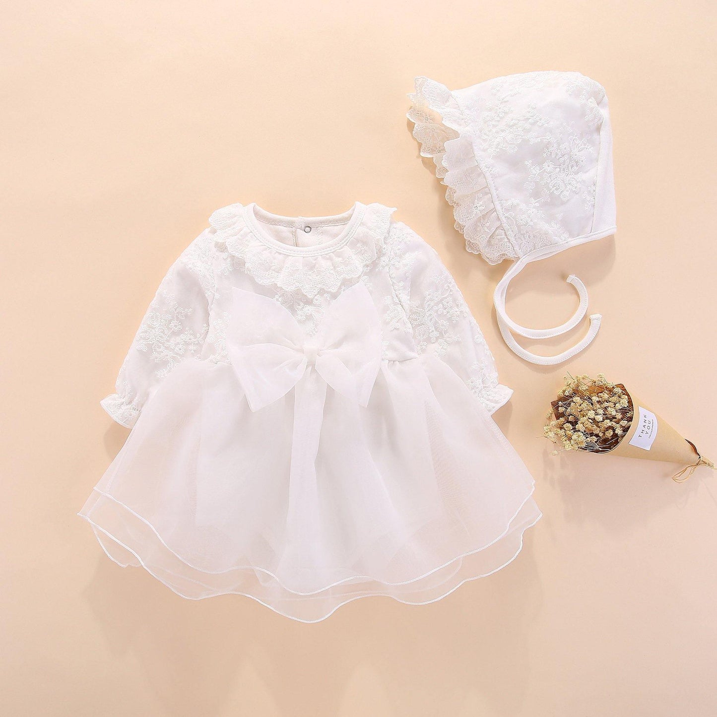 ezy2find baby clothing White / 50 Spring and autumn clothes baby dress