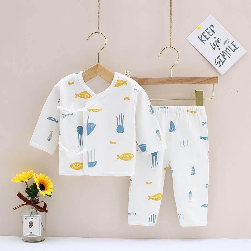 ezy2find baby clothing White F / NB Baby cotton underwear monk clothes