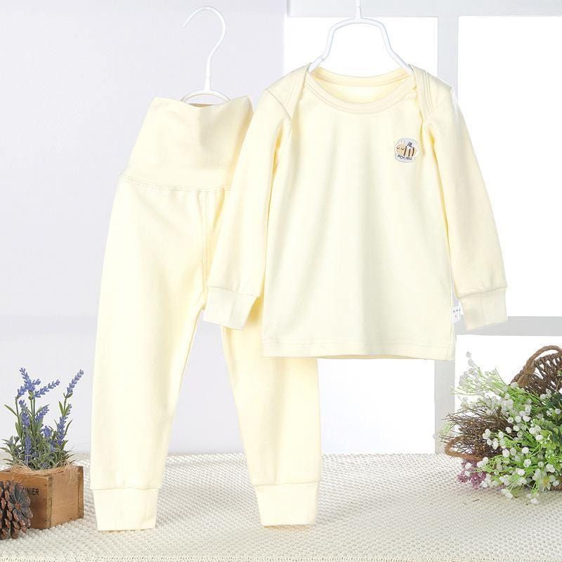 ezy2find baby pants Yellow / 100cm The baby belly waist support pants suit cotton baby long johns children underwear girls and boys Homewear loungewear wholesale