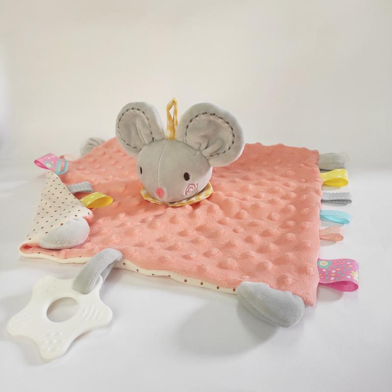 ezy2find baby toy A Soft Animal Pattern Appease Towel Baby Plush Blanket Infant Comforter Doll Toy