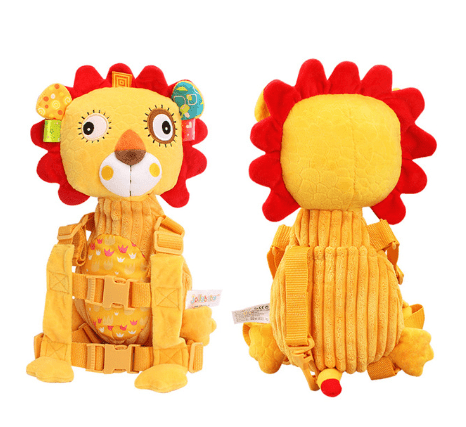 ezy2find backpack Lion Anti-lost with baby straps anti-going kids bag anti-lost rope plush toys