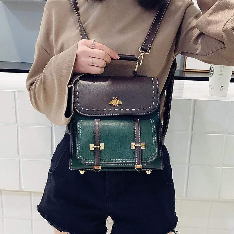 ezy2find bag Contrasting Retro Small Backpack Women