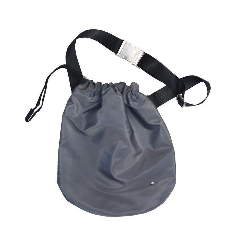 ezy2find Bag Light Grey Diagonal Drawstring Fabric Waist Bag
