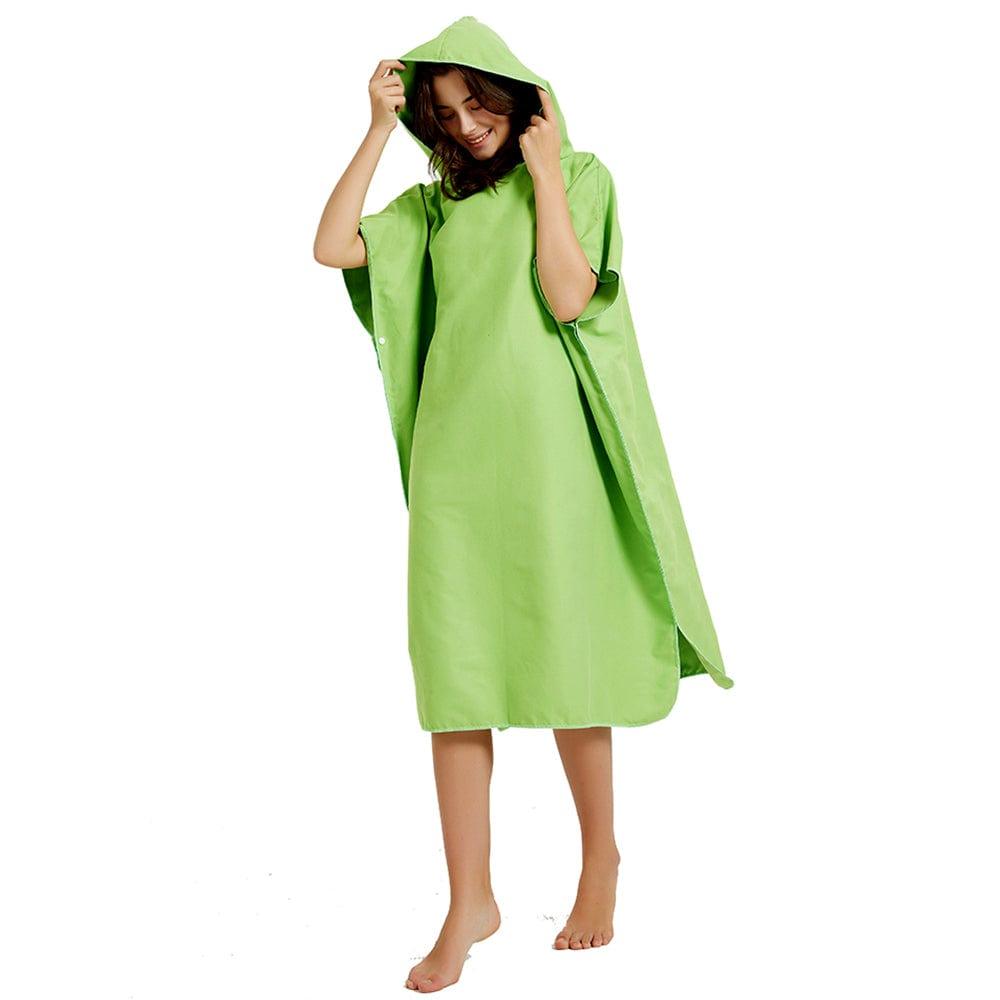 ezy2find beach clock towel Green Changing Clothes Bathrobe Cloak Bath Towel Cloak Travel Vacation Beach Swimming