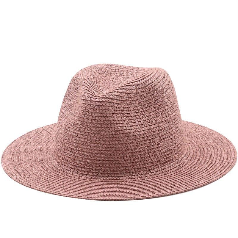 ezy2find beach hat 03Bean Paste / M Large-Brimmed Straw Hat Men'S And Women'S Beach Jazz Hats