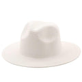 ezy2find beach hat 20purewhite / M Large-Brimmed Straw Hat Men'S And Women'S Beach Jazz Hats