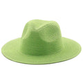 ezy2find beach hat 22fruit green / M Large-Brimmed Straw Hat Men'S And Women'S Beach Jazz Hats