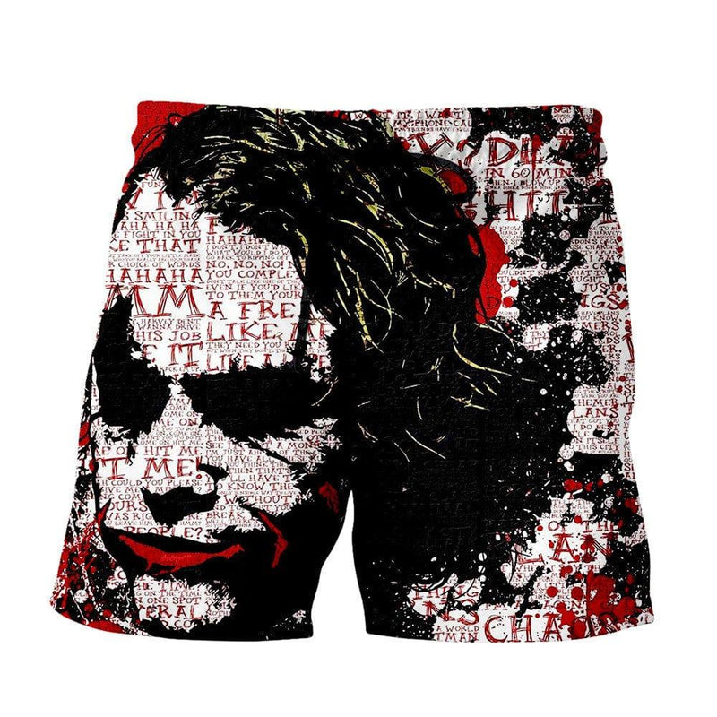 ezy2find beach pants 5style / S Haha Joker Devil Clown 3D Shorts Casual Beach Pants