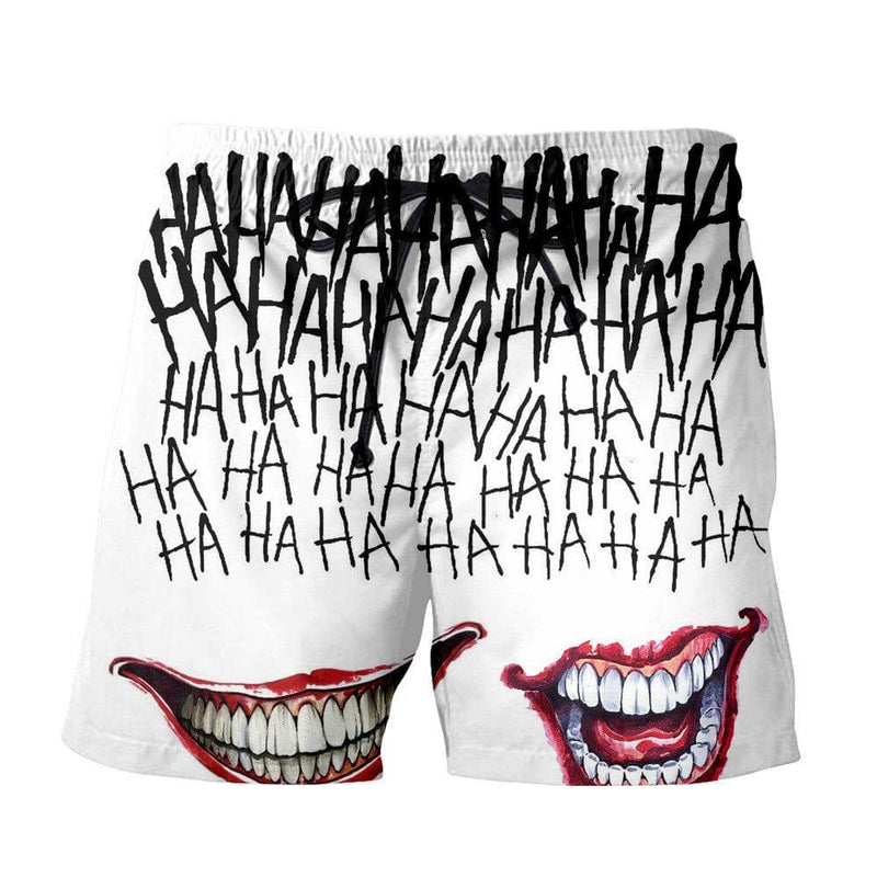 ezy2find beach pants 8style / S Haha Joker Devil Clown 3D Shorts Casual Beach Pants