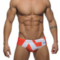 ezy2find beach togs Orange / M Men's U Convex Triangle 045 Printed Swimming Shorts
