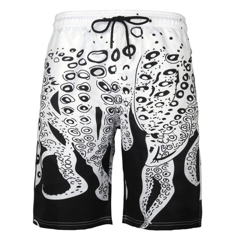 ezy2find beach wear 10style / S Men's Beach Pants Casual Shorts Octopus Amazon Plus Size Sweatpants