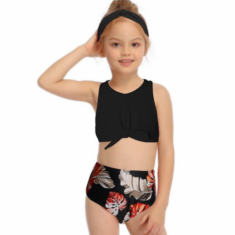 ezy2find bikini Black / 104cm Sports Parent-child Swimwear European And American Swimwear
