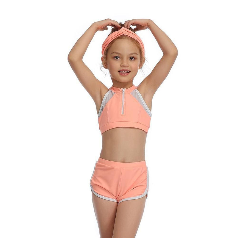 ezy2find bikini Fluorescent orange / 104cm Sports Parent-child Swimwear European And American Swimwear