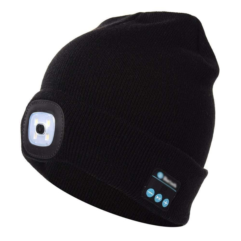 ezy2find blue tooth headset black Bluetooth LED Hat Wireless Smart Cap Headset Headphone