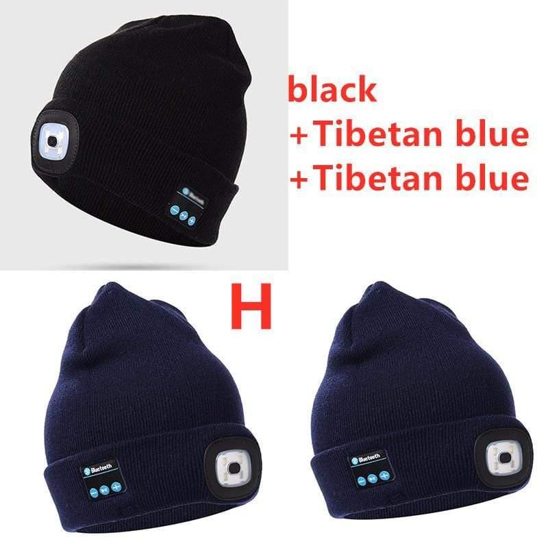ezy2find blue tooth headset H Bluetooth LED Hat Wireless Smart Cap Headset Headphone