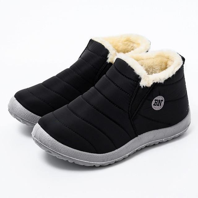 ezy2find BN Black / 4.5 Men Boots Lightweight Winter Shoes For Men Snow Boots Waterproof Winter Footwear Plus Size 47 Slip On Unisex Ankle Winter Boots