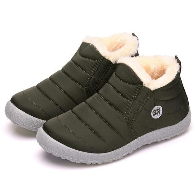 ezy2find BN Green / 4 Men Boots Lightweight Winter Shoes For Men Snow Boots Waterproof Winter Footwear Plus Size 47 Slip On Unisex Ankle Winter Boots