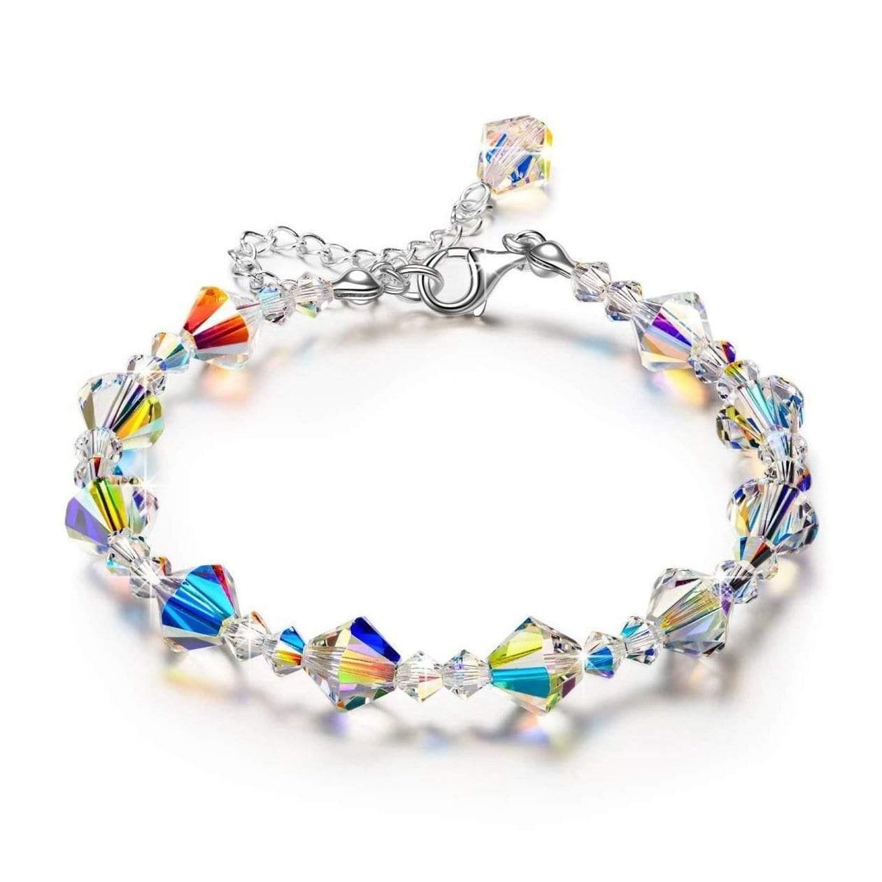 ezy2find bracelets B section Square Crystal Stone Bracelet Shine AB Color Exquisite Luxury Fashion Bracelet Jewelry
